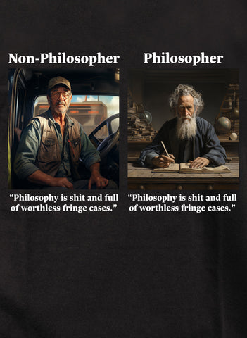 Philosopher vs Non-Philosopher Kids T-Shirt