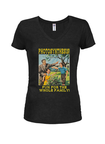 Photosynthesis Fun for the Whole Family Juniors V Neck T-Shirt