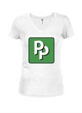 Pied Piper PP Logo Juniors V Neck T-Shirt