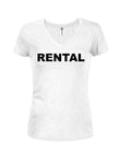 Rental Juniors V Neck T-Shirt