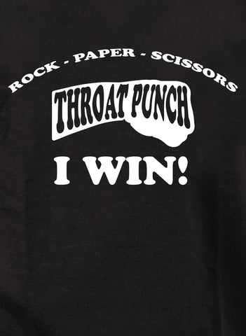 Rock Paper Scissors Throat Punch Kids T-Shirt
