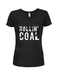 Rollin' Coal Juniors V Neck T-Shirt