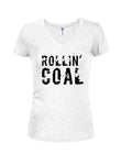 Rollin' Coal Juniors V Neck T-Shirt