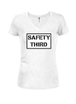 Camiseta con cuello en V para jóvenes de Safety Third