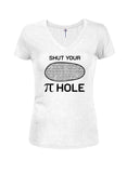 Shut Your Pi Hole Juniors V Neck T-Shirt