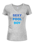 Camiseta sexy con cuello en V para niño de piscina