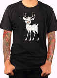 Smiling Deer Cartoon T-Shirt