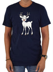 Smiling Deer Cartoon T-Shirt