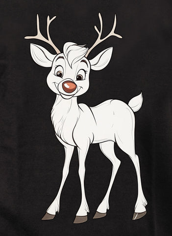 Smiling Deer Cartoon T-Shirt