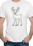 Smiling Deer Cartoon T-Shirt