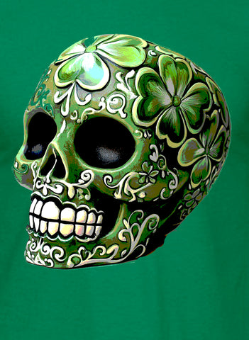 St. Pattys Day Sugar Skull T-Shirt