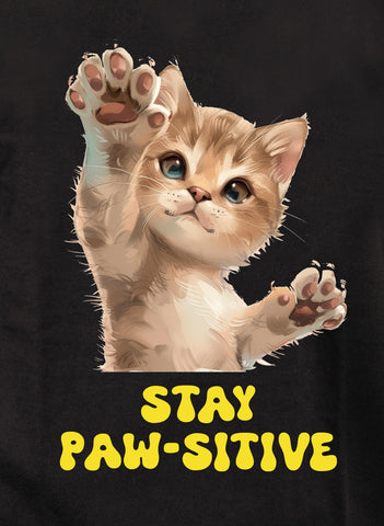 Stay Paw-sitive Kids T-Shirt