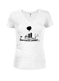 Steamboat Paddle Juniors V Neck T-Shirt