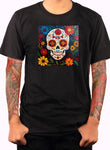 Sugar Skull Flowers T-Shirt