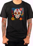 Sugar Skull Flowers T-Shirt