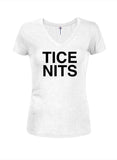 Tice Nits Juniors V Neck T-Shirt