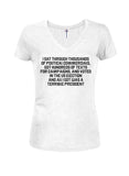 Terrible President Juniors V Neck T-Shirt