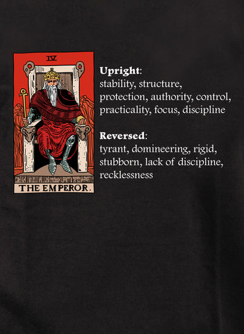 T-shirt Signification de la carte de tarot de l'empereur