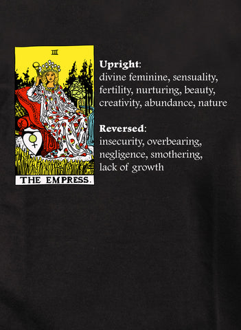 T-shirt Signification de la carte de Tarot de l'Impératrice