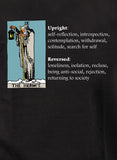 Camiseta con significado de la carta del tarot ermitaño