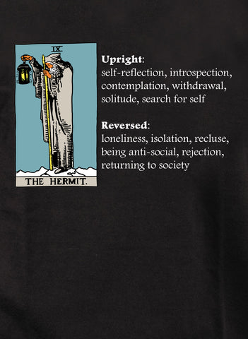 Significado de la carta del Tarot Ermitaño Camiseta para niños