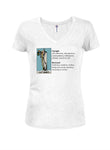 The Hermit Tarot Card Meaning Juniors V Neck T-Shirt