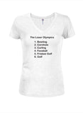 The Loser Olympics Juniors V Neck T-Shirt
