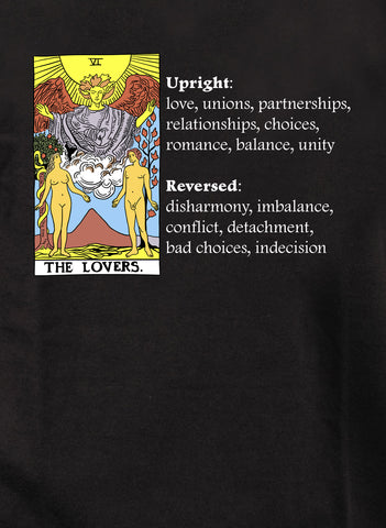 T-shirt Signification de la carte de tarot des amoureux