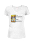 The Lovers Tarot Card Meaning Juniors V Neck T-Shirt