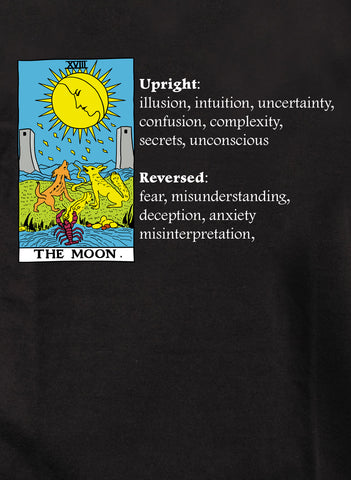 Significado de la carta del Tarot de la Luna Camiseta para niños