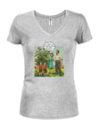 These berries will be perfect for my toilet Sangria Juniors V Neck T-Shirt