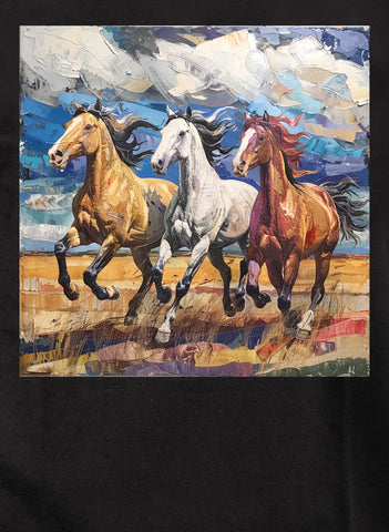 Three Horses Kids T-Shirt