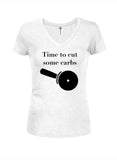 Time to cut some carbs Juniors V Neck T-Shirt
