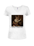 To Purr or Not to Purr Juniors V Neck T-Shirt