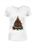 Tree of Cheer Juniors V Neck T-Shirt