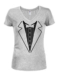 Tuxedo Juniors V Neck T-Shirt