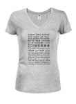 Vegan Only Languages Juniors V Neck T-Shirt