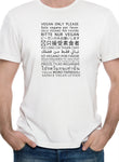 Vegan Only Languages T-Shirt