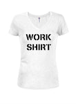 Camisa de trabajo Camiseta con cuello en V para jóvenes