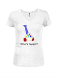 What’s Poppin’? Juniors V Neck T-Shirt