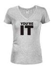 T-shirt à col en V pour juniors You're It