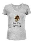 Yes, I’m carrying Xenomorph Juniors V Neck T-Shirt