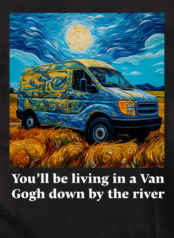 You’ll be living in a Van Gogh down by the river Kids T-Shirt