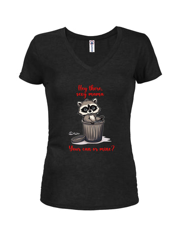Your can or mine? Juniors V Neck T-Shirt