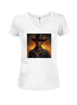 Zombie Cowboy Juniors V Neck T-Shirt
