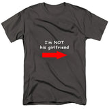 I'm Not His Girlfriend Charcoal T-Shirt