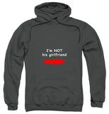 I'm Not His Girlfriend Charcoal Hoodie