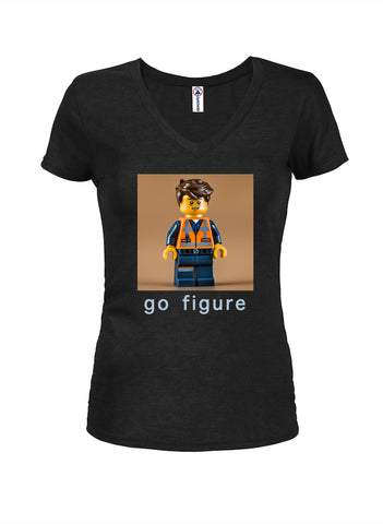 go figure Juniors V Neck T-Shirt