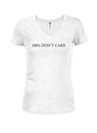 100% DON'T CARE T-shirt col V junior