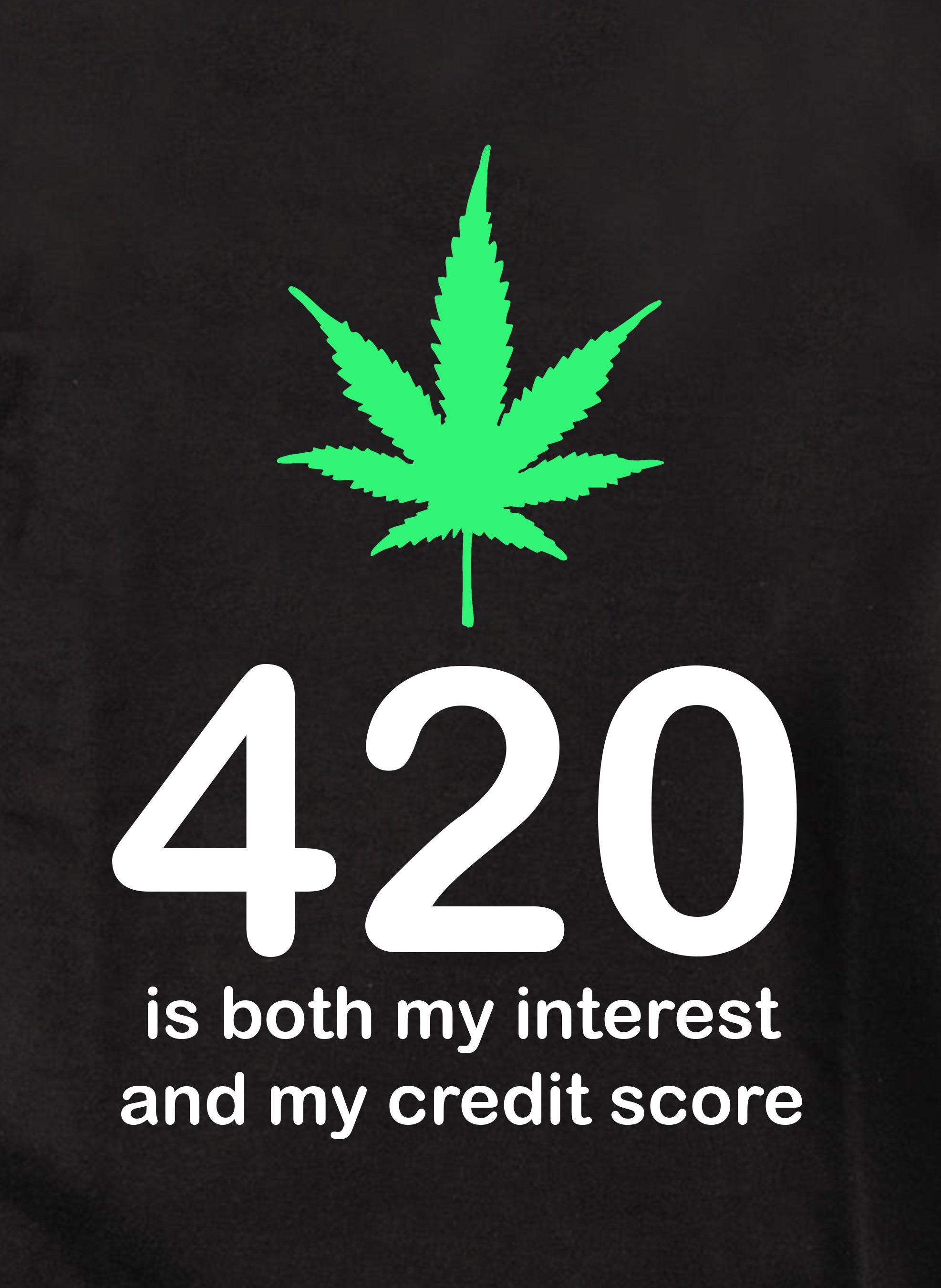 420 is both my interest and my credit score T-Shirt